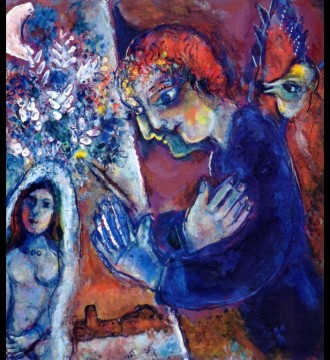 Künstler bei Easel Zeitgenosse Marc Chagall Ölgemälde